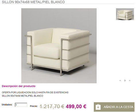 Regalar muebles y artículos decoración